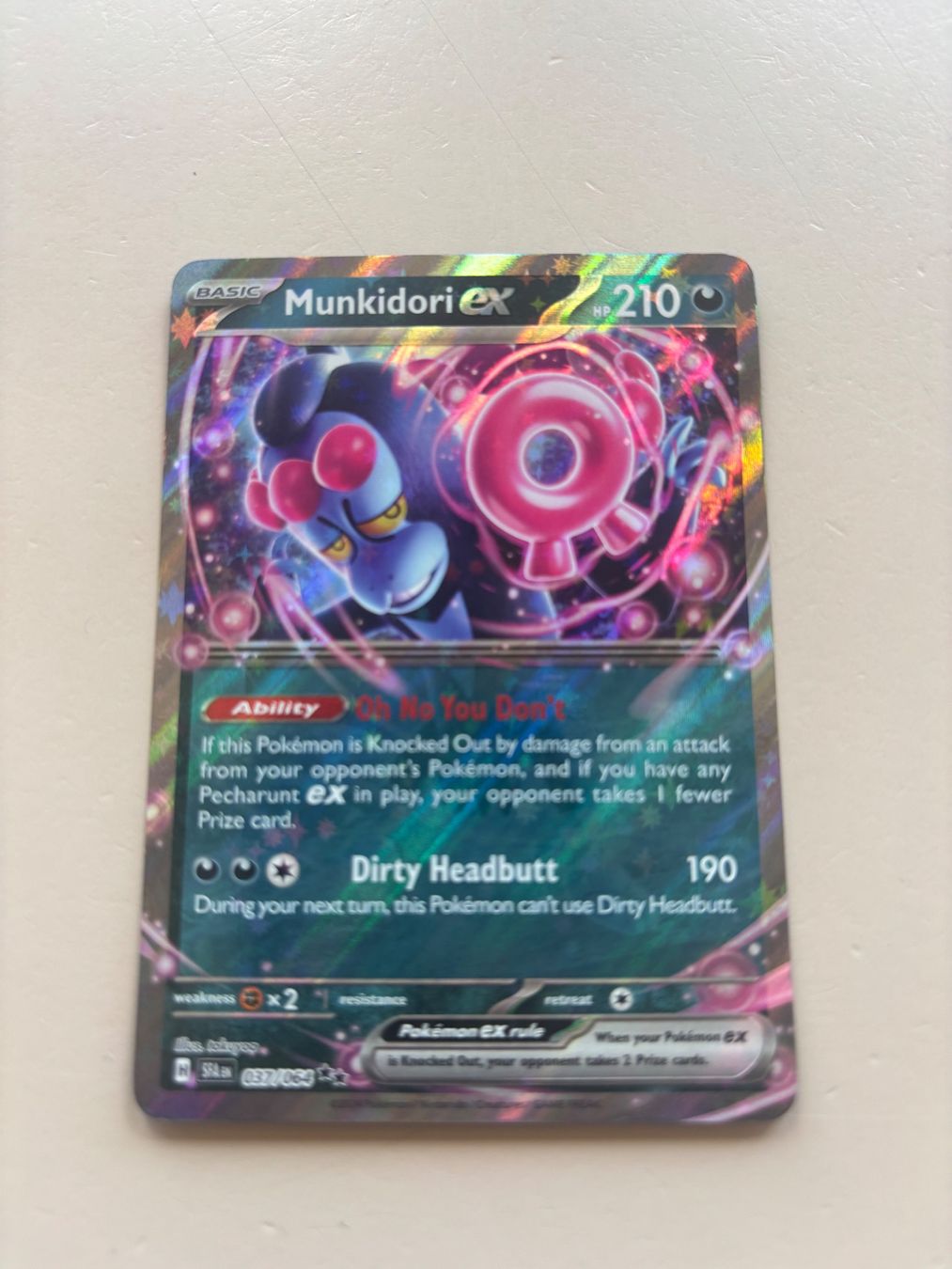 Pokémon Carte collezionabili: Munkidori ex, SFA37, Near Mint – Nuovo (secondo la descrizione) da Bern venduto da Pokescherti