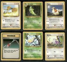 Vintage 1999 Pokémon Karten Base Set EN Lot of 6
