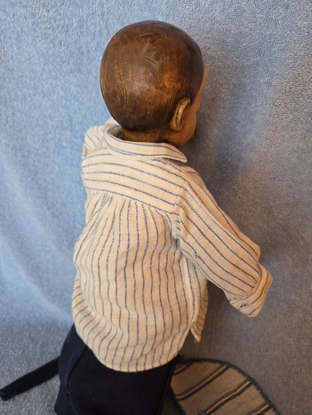 Bambole: Antike uralte Holzpuppe, Brienzerpuppe ? ca. 37 cm, selten – Usato da Graenichen venduto da Terrazza 5