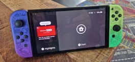 Nintendo Switch Splatoon Edition mit Zubehör gebraucht