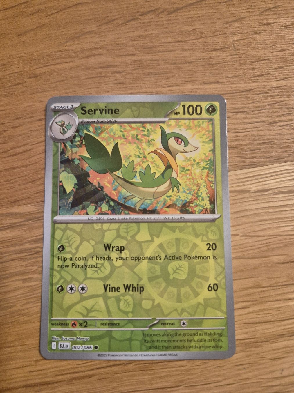 Pokémon Sammelbilder & Trading cards: Servine Reverse Holo Pokemon BLK 002/086 EN – Neu (gemäss Beschreibung) aus Altdorf UR von Josi5588 2