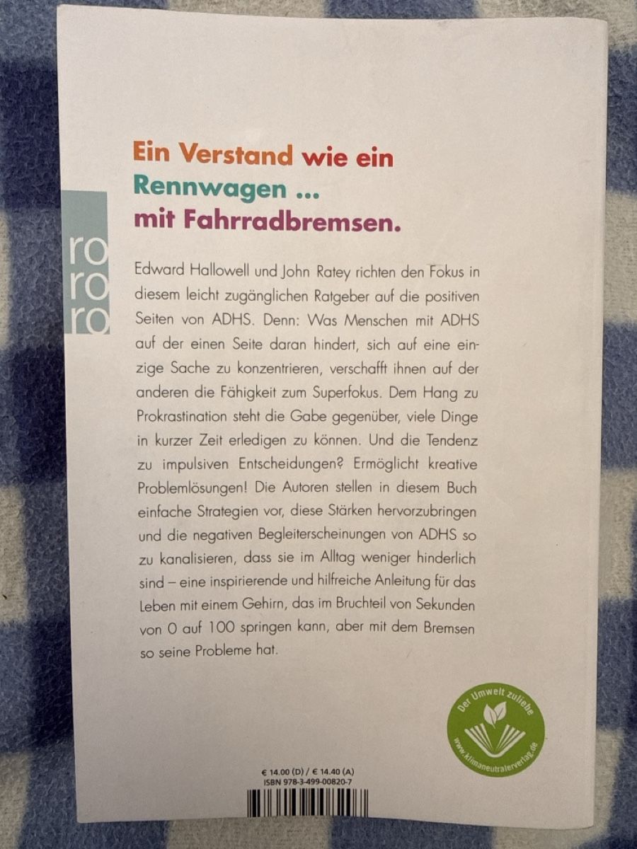 Bücher: ADHS ist kein Makel Buch 📖  – Gebraucht aus Niederbüren von funkel06 2