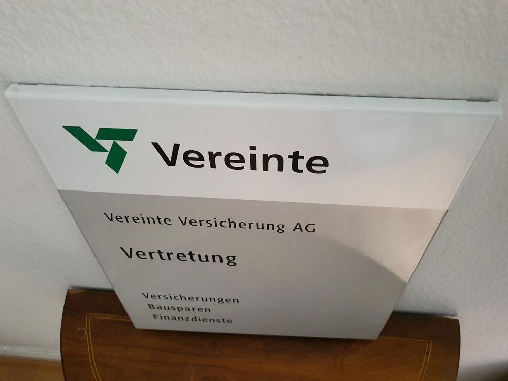 Emailschild Vereinte Versicherung Emaille Schild Vintage | Kaufen auf ...