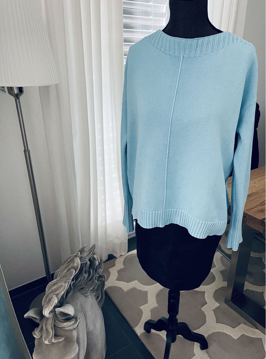 Peter Hahn Pullover & Sweatshirts: Chicer Peter Hahn Pullover in Himmelblau Turquise – Gebraucht aus Winkel von KaschmirArt