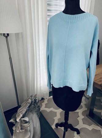 Chicer Peter Hahn Pullover in Himmelblau Turquise