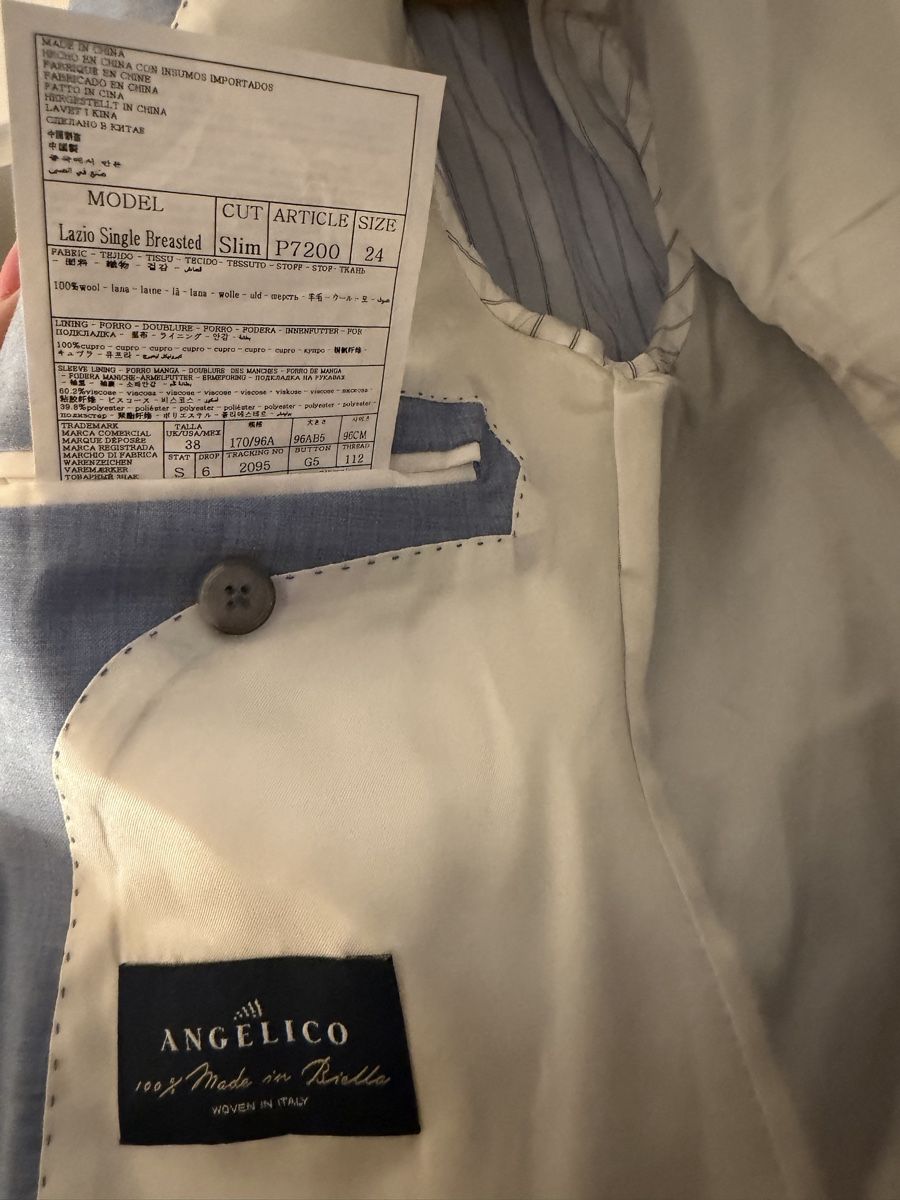 Giacche: Blazer Wolle hellblau grösse 38 – Usato da Zürich venduto da Glamour2019 3