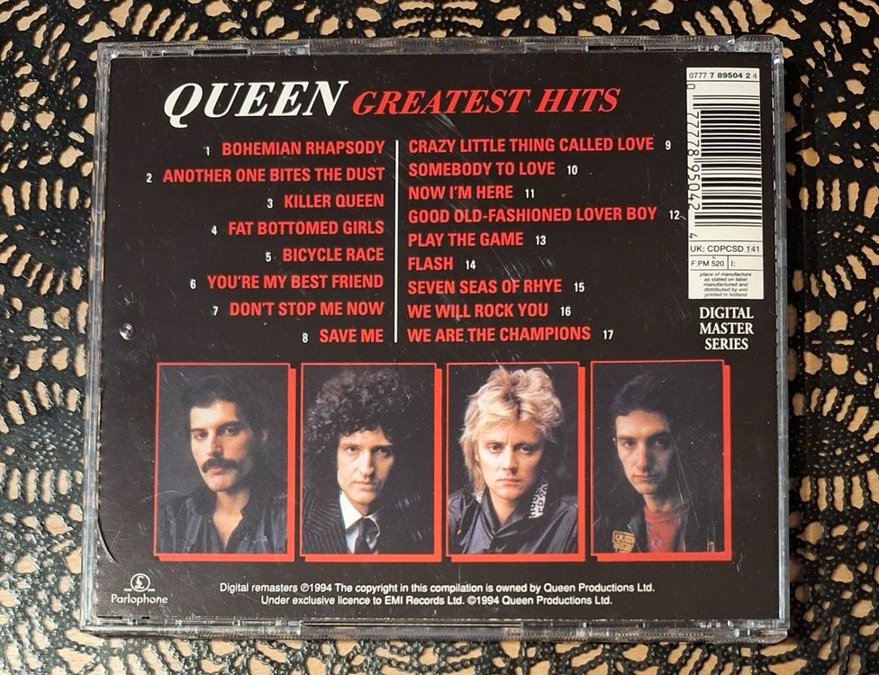 Queen - Greatest Hits 1, UK Rock CD Album 1981 (Gebraucht) in ...