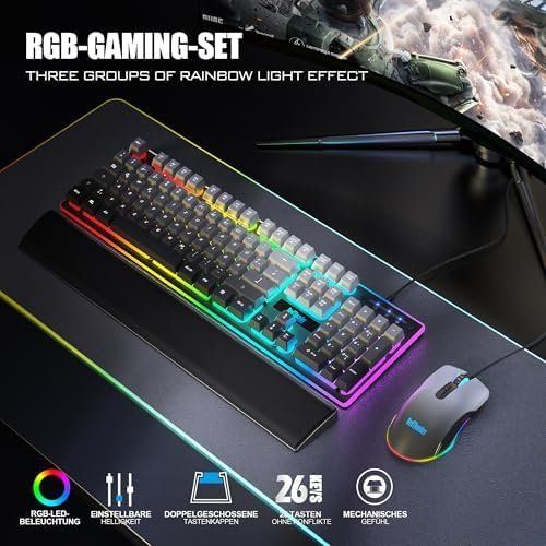 Tastiere: Gaming Tastatur Maus QWERTZ DE Layout – Nuovo e nell'imballaggio originale da Hundwil venduto da tec_mm27 2