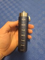 7 Tage Pillendose Aluminium / Tablettenbox Organizer 