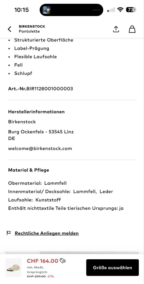 Birkenstock Herrenschuhe: Birkenstock Lammfell Gr. 40 – Gebraucht aus Muttenz von Tschulietta_105 5