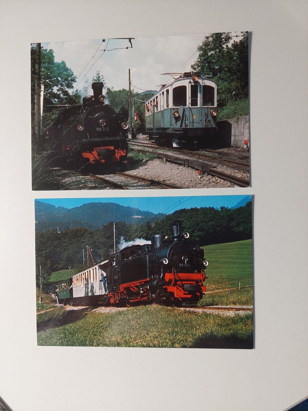 Ansichtskarten: 2 Ansichtskarten "Chemin de fer touristique Blonay-Chamby – Neu (gemäss Beschreibung) aus Wil SG von ram_c5j2