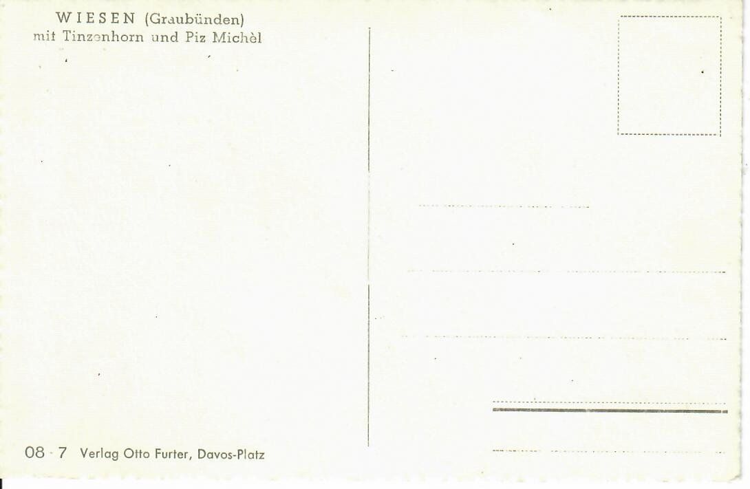 Cartoline postali: Wiesen GR – Usato da Hochdorf venduto da Ziegel-16 1