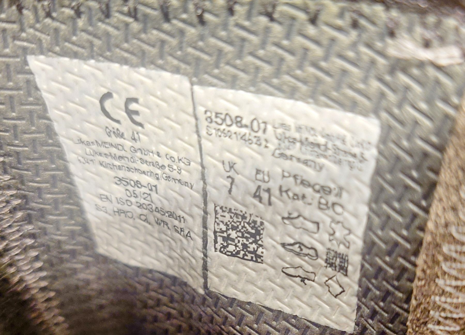 Meindl Scarpe da uomo: Meindl - Safety Pro S3 mit Stahlkappen – Nuovo e nell'imballaggio originale da Worben venduto da Hugo32 5