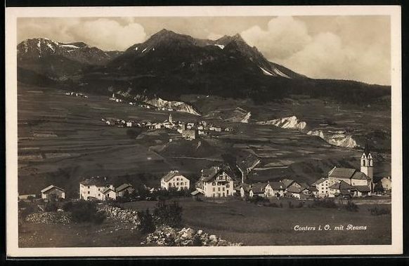 Cartoline postali: Conters, Panorama mit Blick nach Reams – Usato da Berlin venduto da bartko-reher