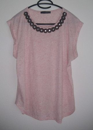 Stretch - Shirt ohne Arm, Rosa meliert, Gr. 42 *ATMOSPHERE*