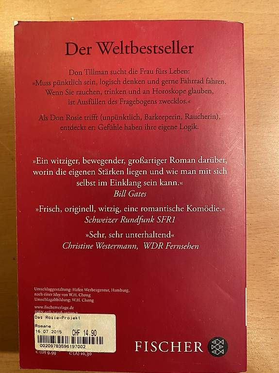 Livres: Das Rosie-Projekt – D'occasion à Wettswil par Gixli13 1