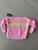 Kinder Pullover Grösse 92/98 rosa gestreift Handarbeit neu
