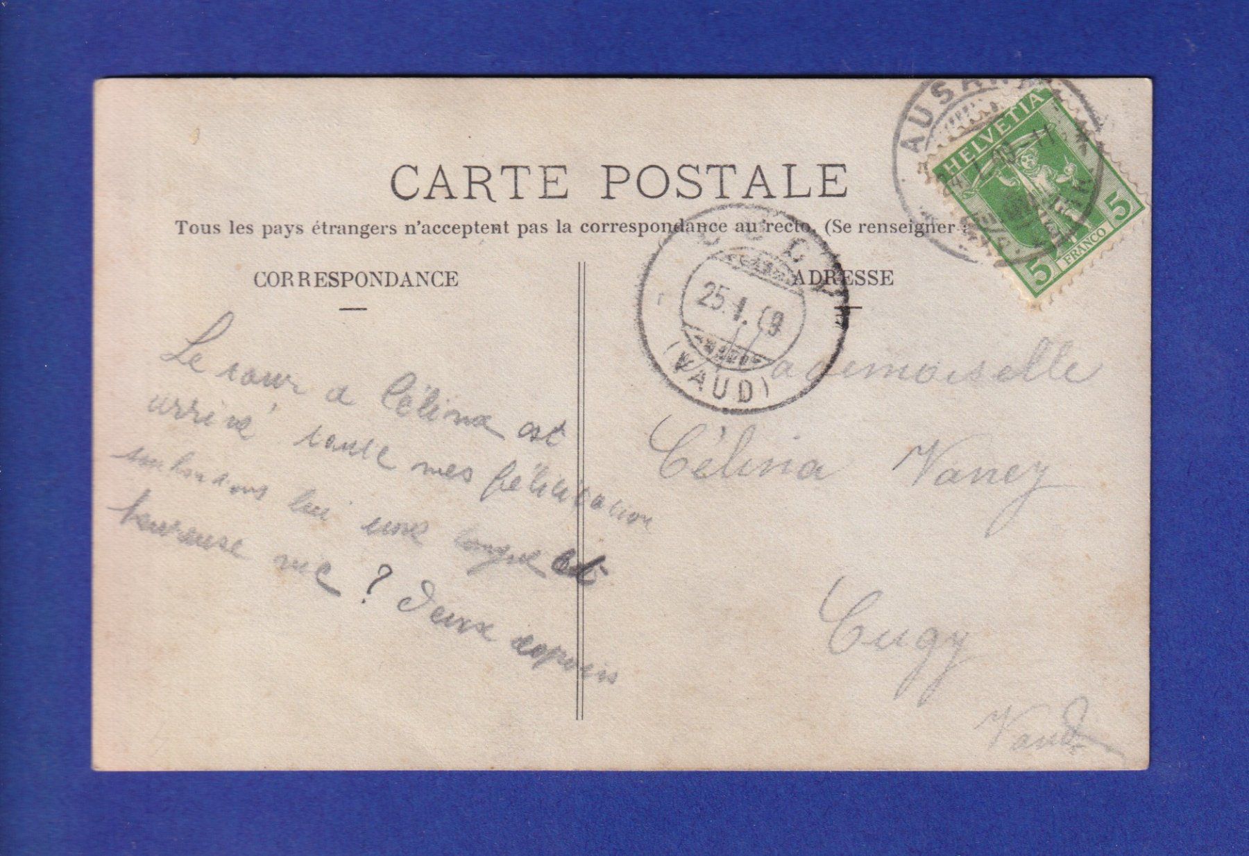 Cartoline postali: ENFANT - Bébé - Naissance – Usato da Pully venduto da nicecards-shop 1