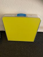 Klapptisch Campingtisch gelb Alu mit 4 Sitzen