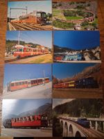 8 Postkarten Schweizer Züge