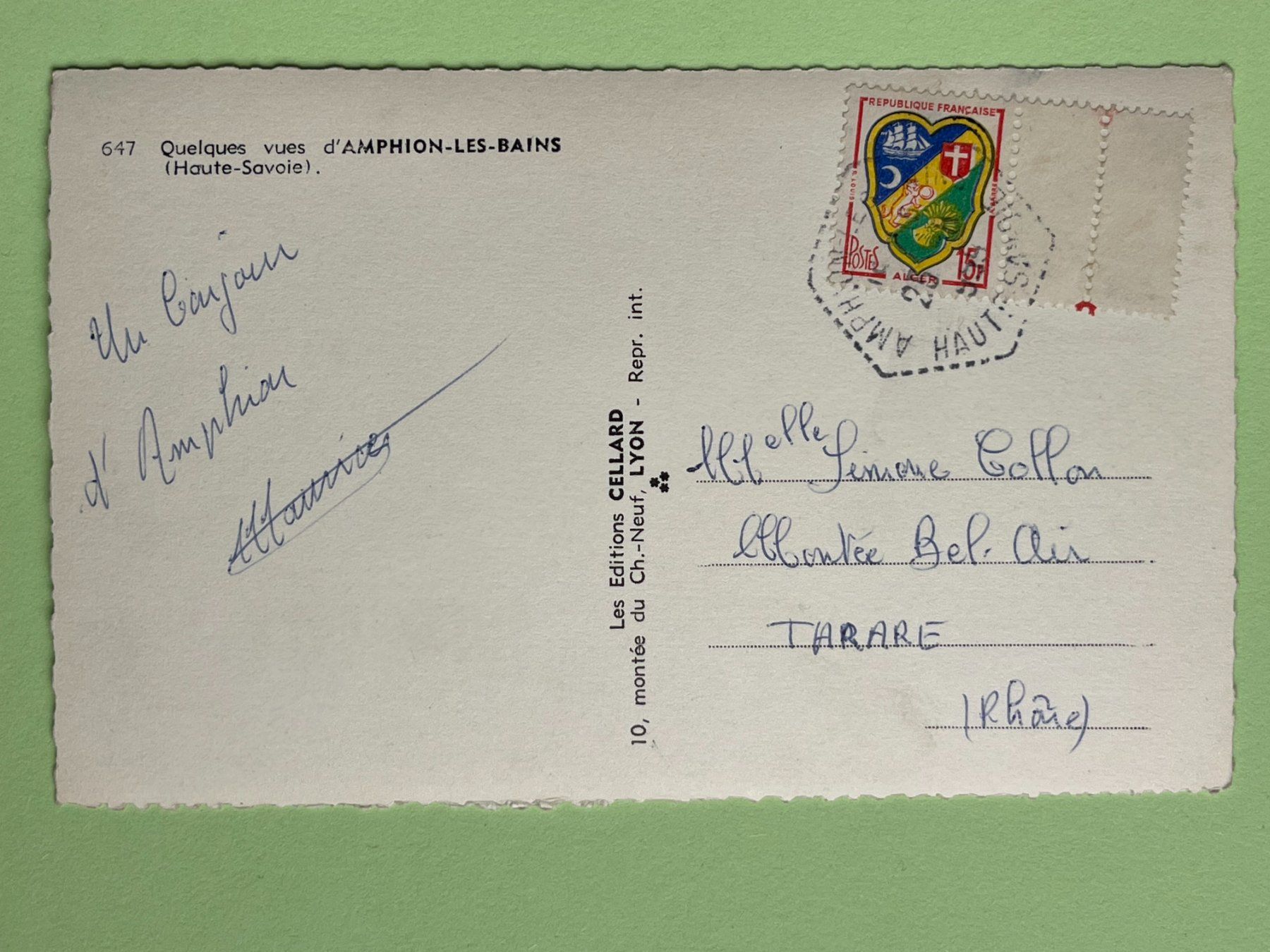 Cartoline postali: Amphion-les-Bains – Usato da Steg VS venduto da danwer74 1