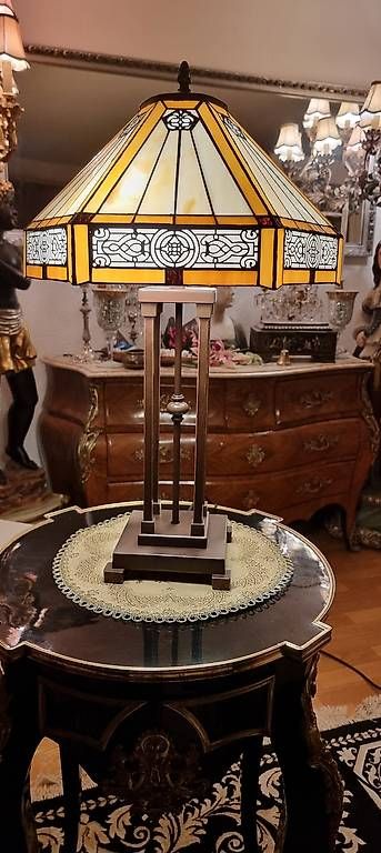 Lampade: Elegante Tiffany Lampe, Jugendstil – Nuovo e nell'imballaggio originale da Kaufdorf venduto da Nati-Nati 2