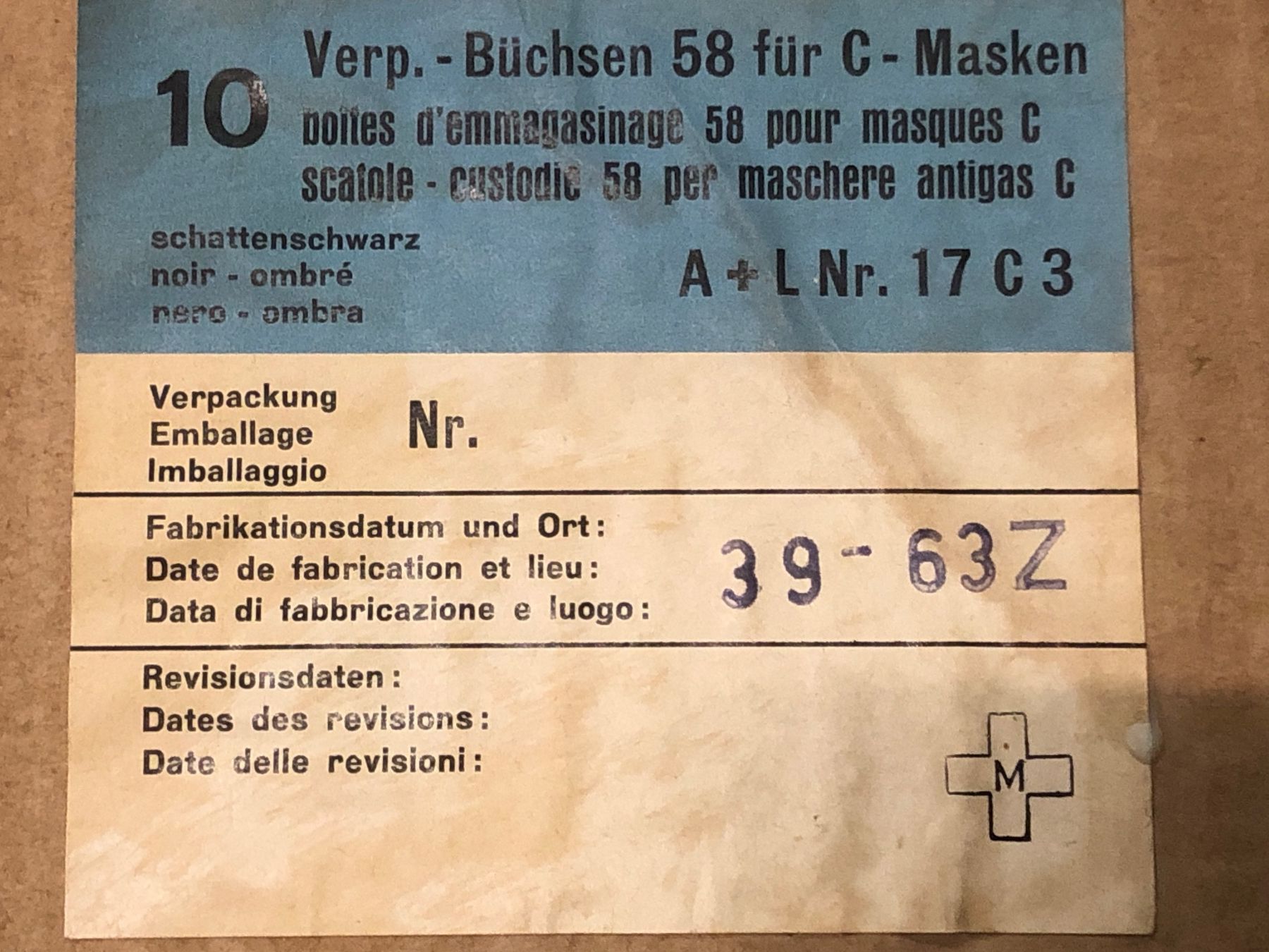 Contenitori & Simili: Schweizer Armee Gasmaskenbehälter  Dose Behälter Tasche Box – Nuovo (secondo la descrizione) da Madiswil venduto da TEMISO 4