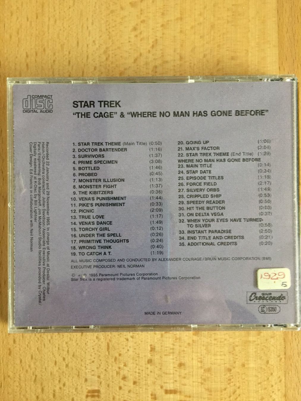 CD: Star Trek - Soundtrack – Usato da Rüti ZH venduto da alumedien 1