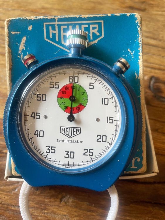 Montre TAG Heuer Vintage Trackmaster - Cadran Blanc - Mécanique Manuelle - Occasion En Bon état - Style Sport Rétro