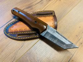 Damast Messer feststehend HANDMADE 21cm ODERMATT No. 19 NEU