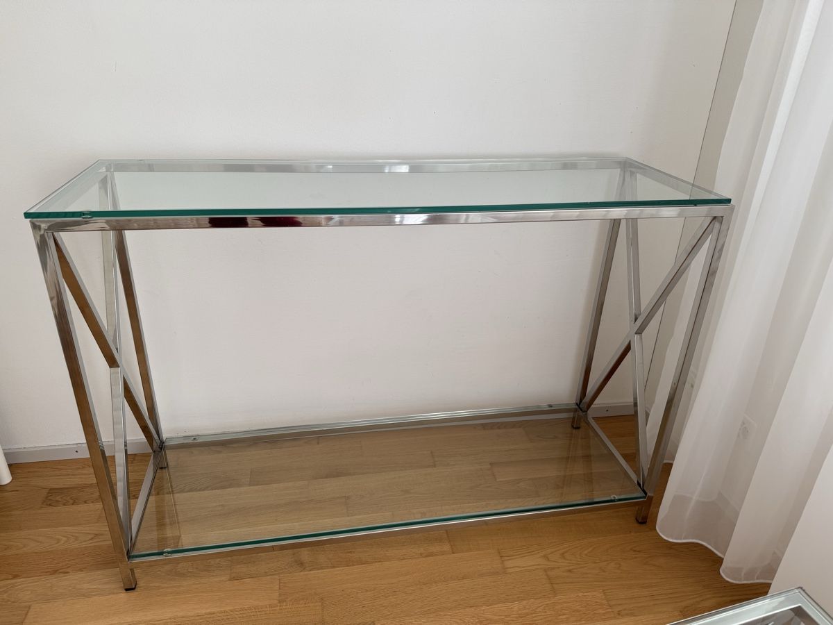 Tavoli: Konsolentisch & Couchtisch aus Glas & Chrom, modern – Usato da Zürich venduto da age5.