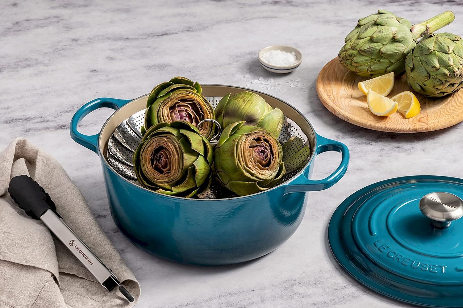 Pentole: Le Creuset Runder Bräter Ø24cm deep teal – Nuovo e nell'imballaggio originale da Bottighofen venduto da zaap 2