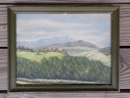 APPENZELLER GEMÄLDE SÄNTIS HAUTETEN STREUHÖFE SIGNIERT