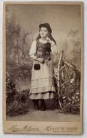 CDV Léon Metzner, La Chaux-de-Fonds, Mädchen, um 1900