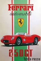 Blechschild-FERRARI AUTOMOBILI 250GT TESTA ROSSA