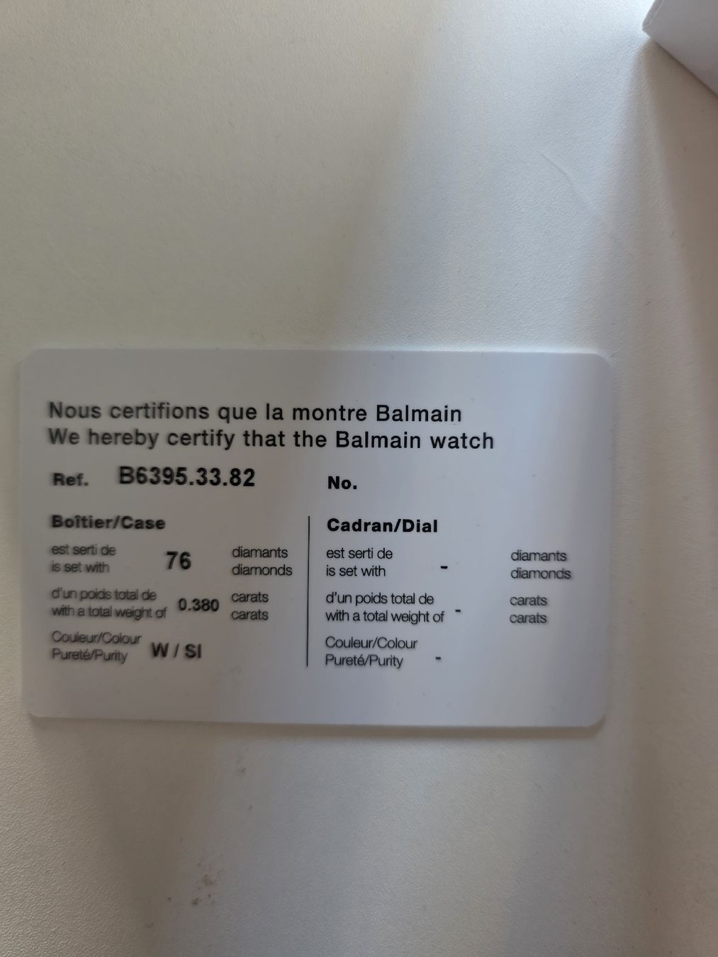 Balmain Orologi: Balmain Uhr / 0.38carat Diamanten / Fullset – Nuovo (secondo la descrizione) da Biel/Bienne venduto da FaLy99 4