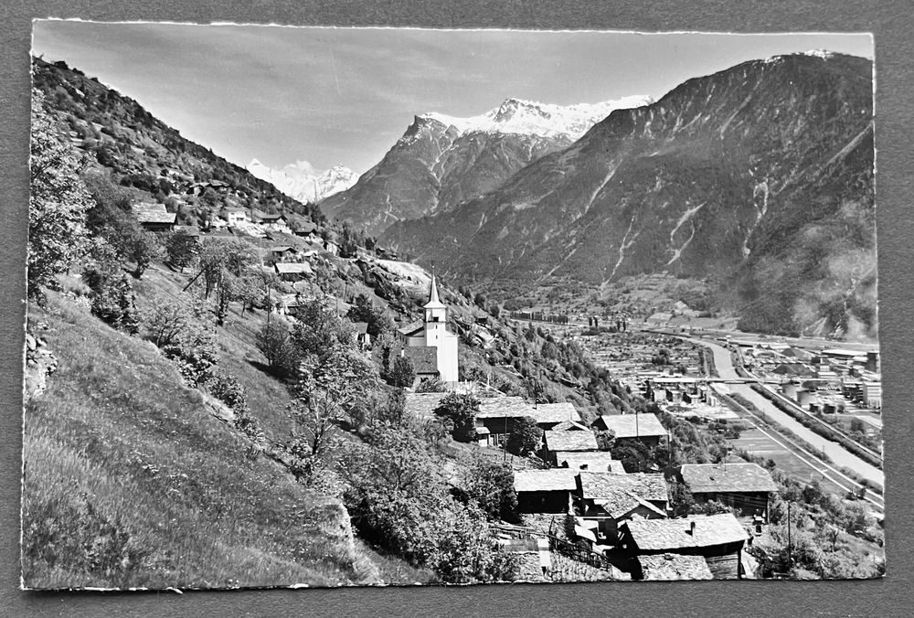 Eggerberg an der Lötschberg Südrampe Glishorn/Photo Gyger (Gebraucht ...