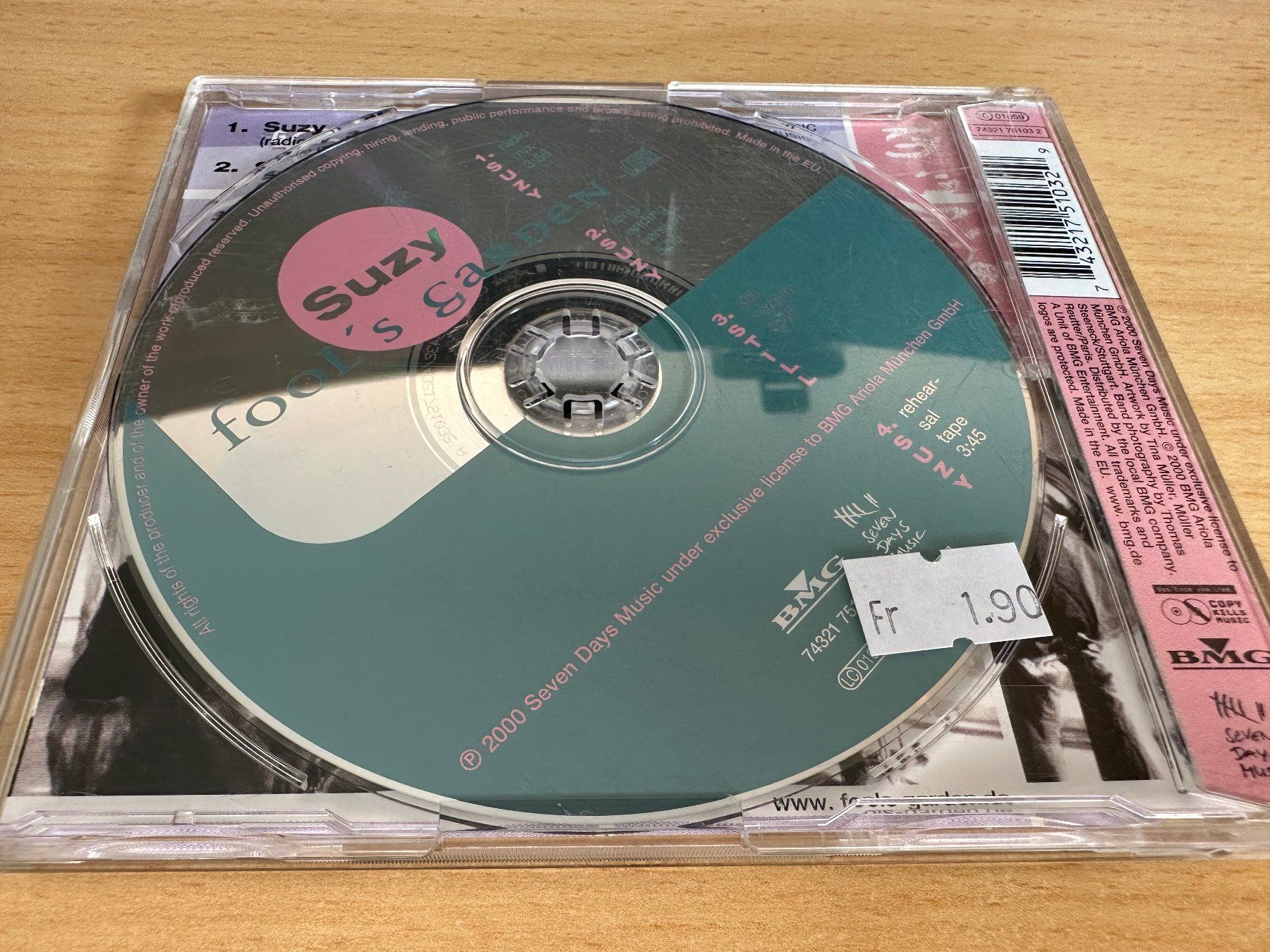 CD: Fool's Garden – Suzy - Maxi CD – Usato da Rikon im Tösstal venduto da Alpenmutz 1