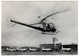 Hiller-Helikopter UH 12-B, Air-Import AG, gelaufen 1961