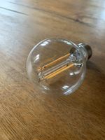 LED Filament Glühbirne E27 rund klar neuer Zustand