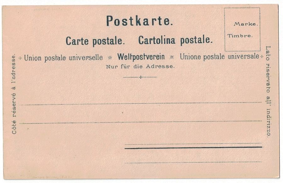 Ansichtskarten: Chur mit Calanda, schöne Litho um 1900 – Gebraucht aus Frauenfeld von POML 1