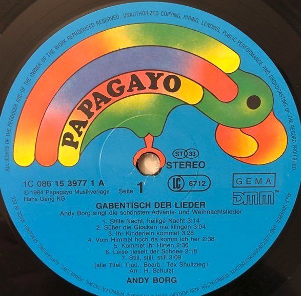 Dischi in vinile: Andy Borg – Gabentisch der Lieder (LP) – Usato da Grüningen venduto da Qgtr5J8a 2