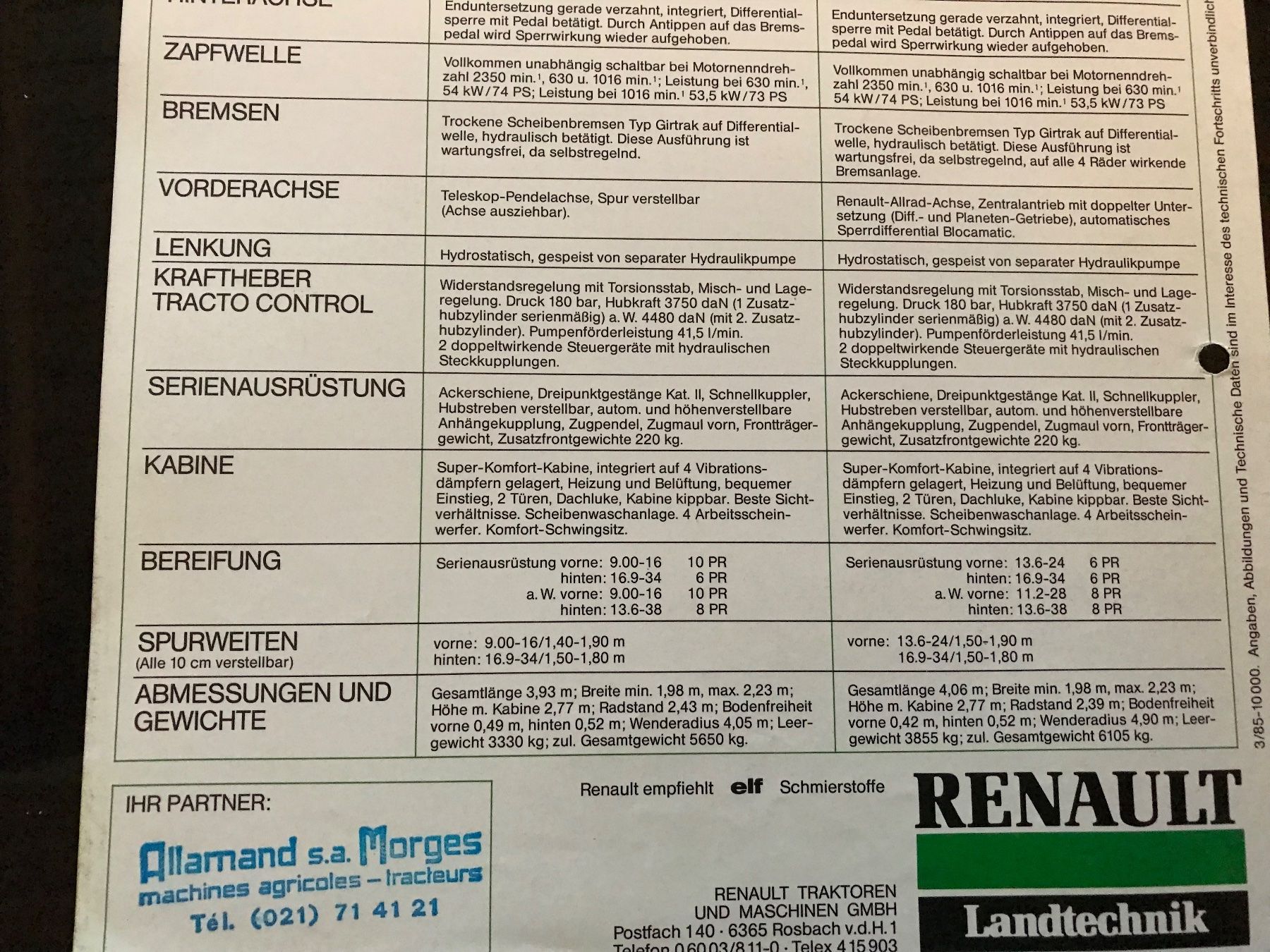 Renault Documenti: Renault Prospekt – Usato da Balterswil venduto da Jeko1967 1