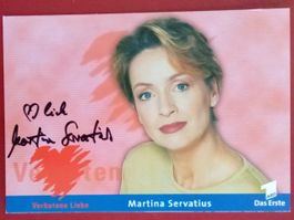 Martina Servatius 1954-2016 Autogramm Fotopostkarte 10x15cm
