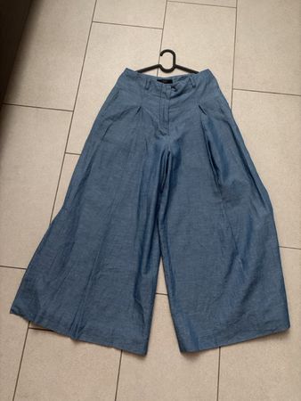 Weekend Max Mara Leinenhose Gr. 36 – Culotte in Rockoptik mi