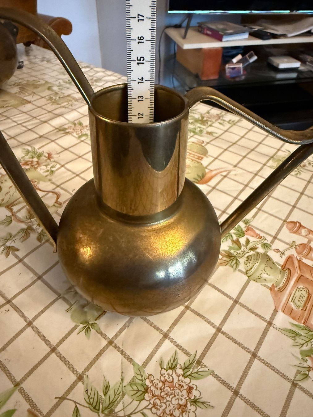 Annaffiatura & Irrigazione: Antike Messing Giesskanne von SIGG, ca. 14cm hoch – Nuovo e nell'imballaggio originale da Thun venduto da dane_pao 3