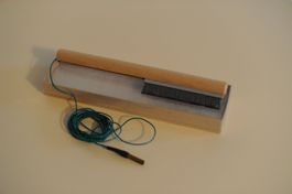 Schallplattenbürste zur elektrischen Entladung