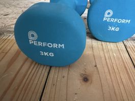 Kurzhanteln Perform 2 Stück blau je 3kg guter Zustand