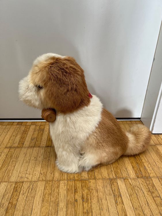 Peluche chien Saint Bernard en peau de lapin Kaufen auf Ricardo