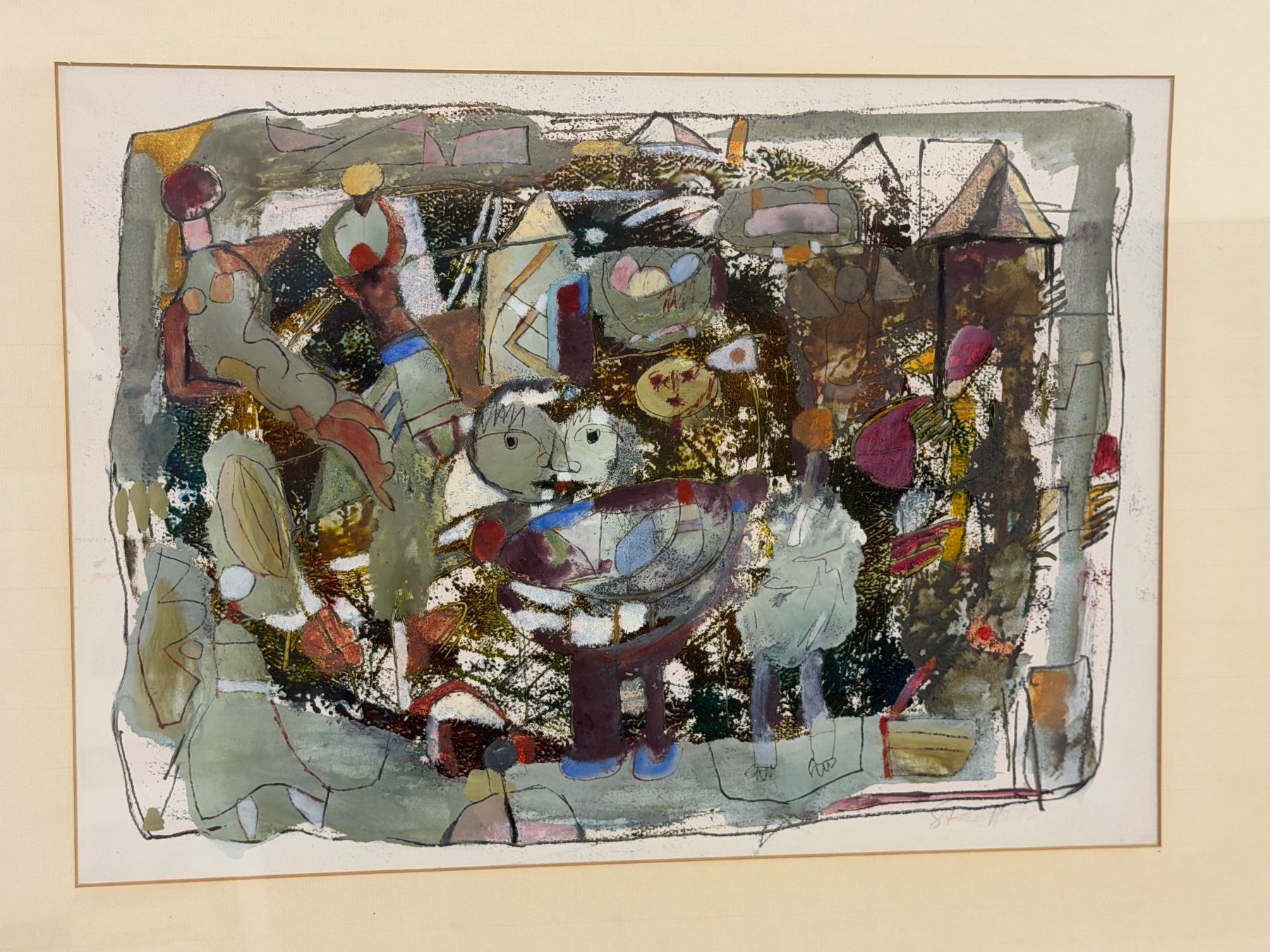 Gemälde: Paul Stauffenegger („Stauffi“, 1925–2016) Mischtechn. – Gebraucht aus Basel von PAUL_ART 1